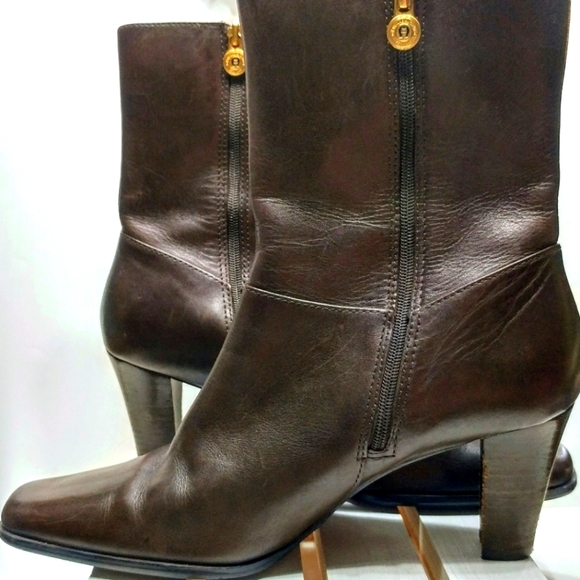 Etienne Aigner Shoes - Etienne Aigner women's ankle boots brown size 8M